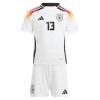 Officiële Voetbalshirt + Korte Broek Duitsland Muller 13 Thuis EK 2024 - Kids